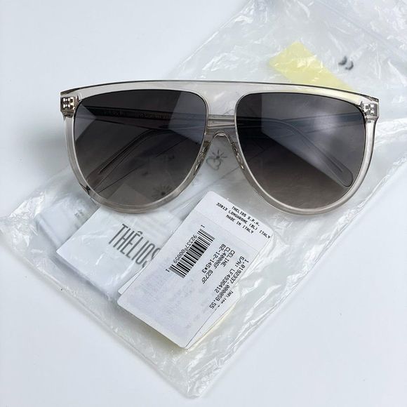 NEW CELINE CL40006F 72F Shiny Light Pink Gradient Brown  Pilot Women Sunglasses - Picture 11 of 11